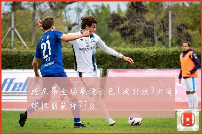 迈尼昂全场表现出色1次扑救3次高球拦截获评77分